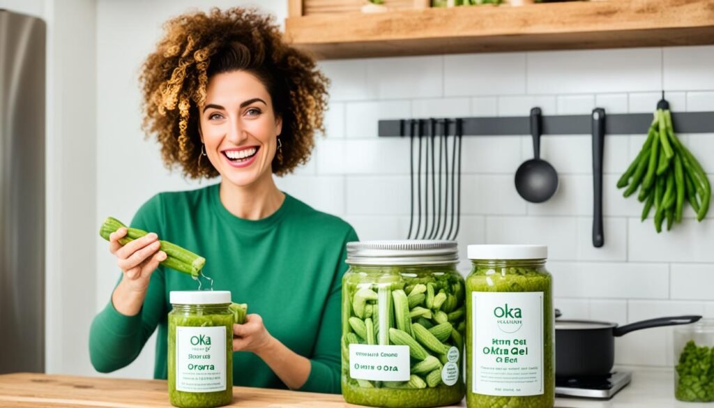 DIY okra hair gel
