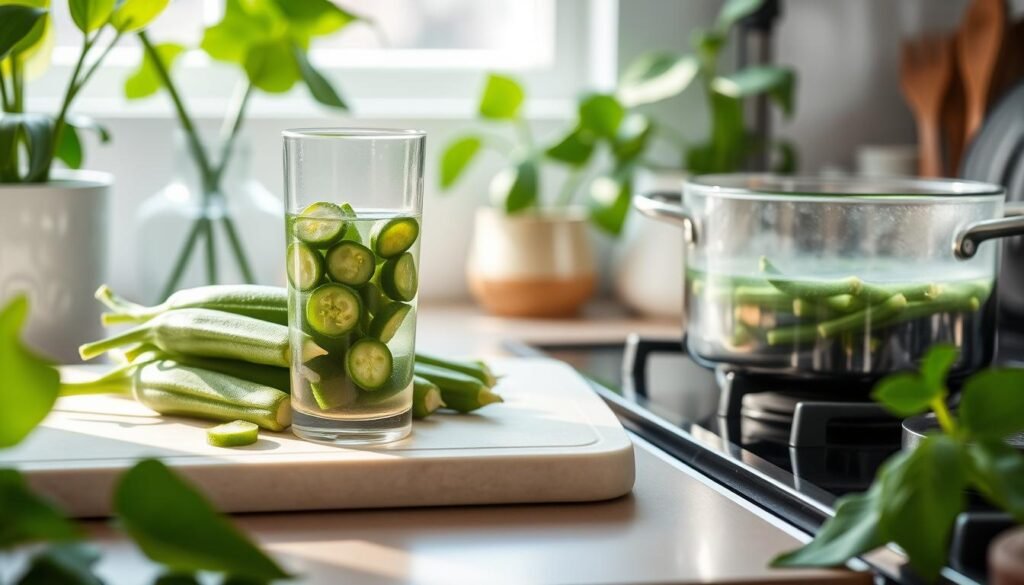 how to make okra water for pregnancy