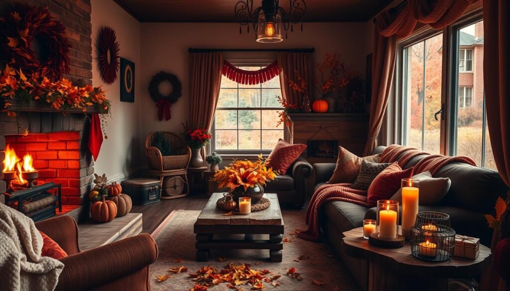 creating a cozy home with warm autumn vibes
