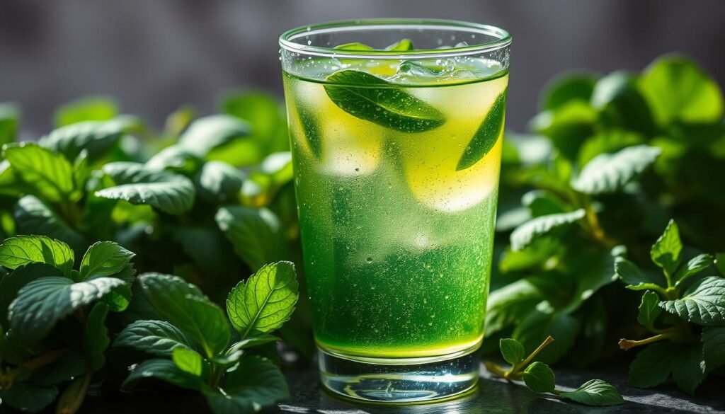 Chlorophyll water for skin