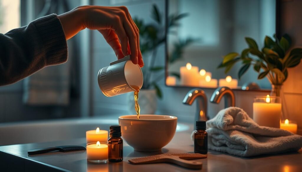 how to do a hot oil treatment at home